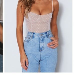 White Fox Boutique No Looking Back Bodysuit White